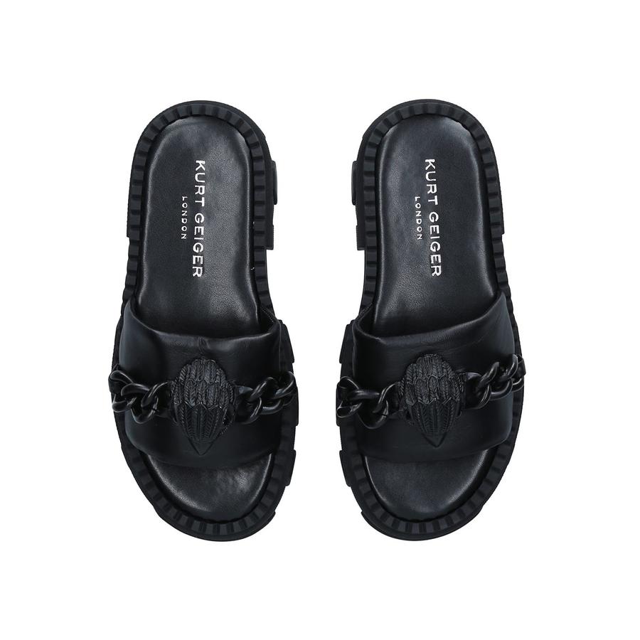 BLACK CHELSEA STOMP SANDAL by KURT GEIGER LONDON BLACK CHELSEA STOMP SANDAL by KURT GEIGER LONDON