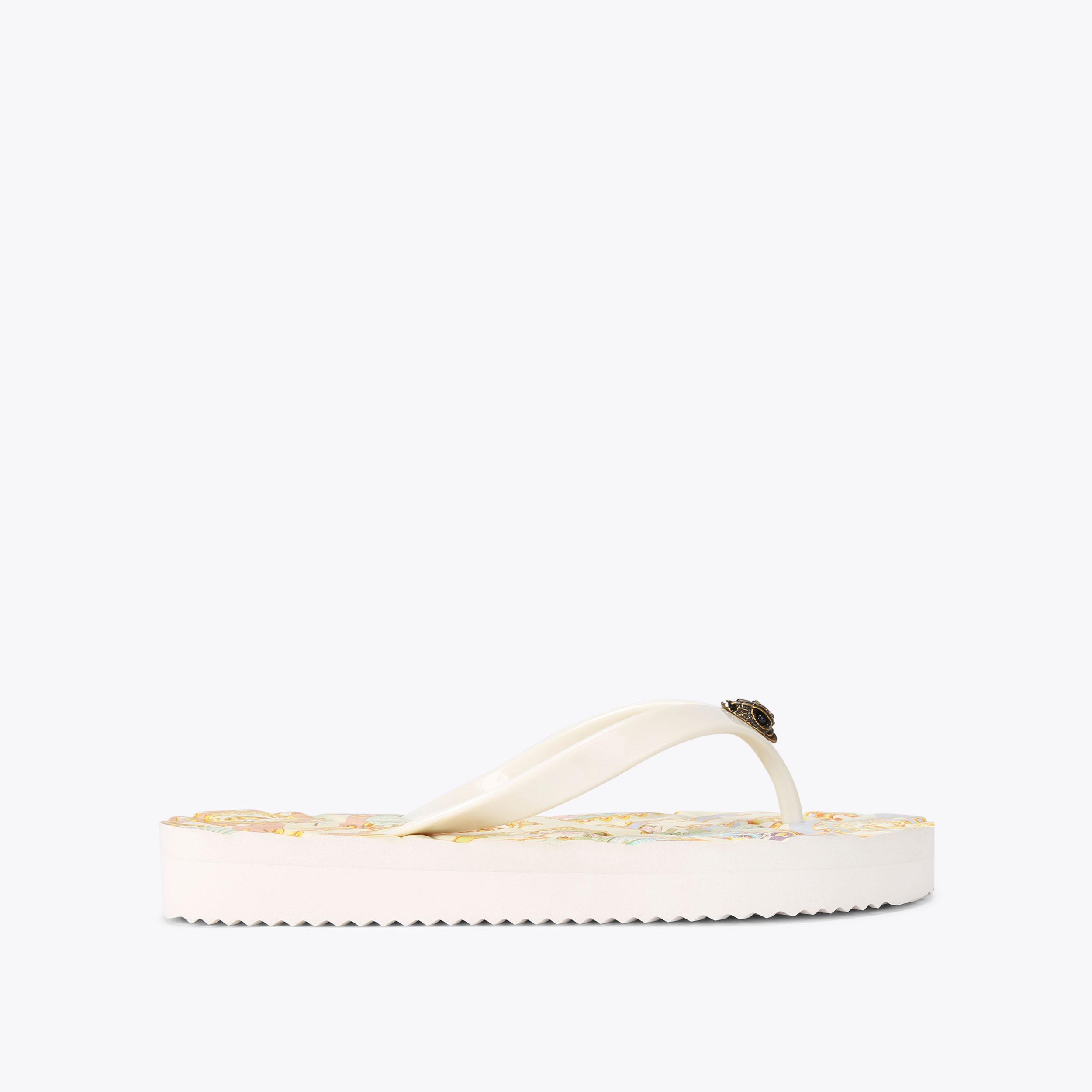 KENSINGTON Q FLIP FLOP Seashell Flip Flops by KURT GEIGER LONDON