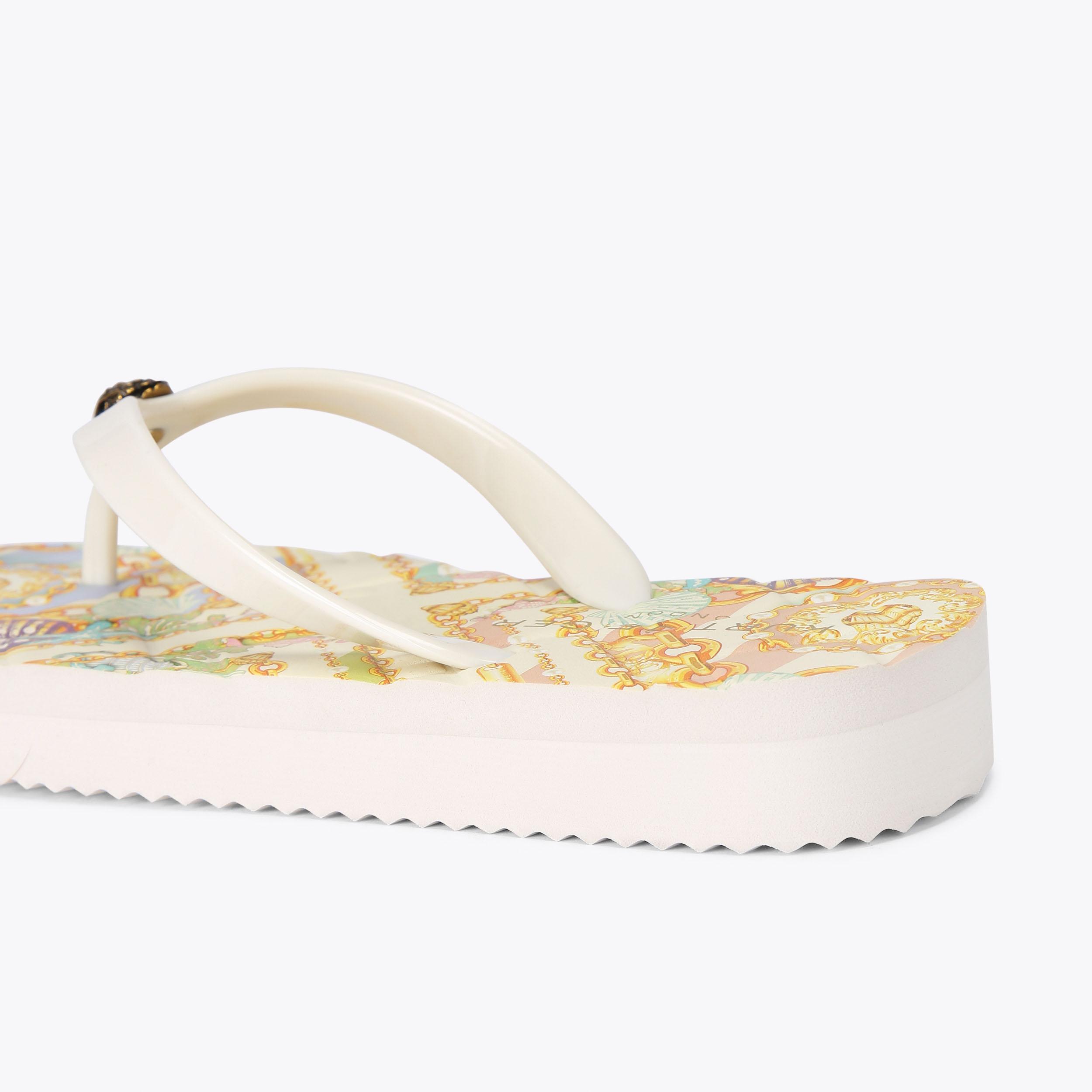 KENSINGTON Q FLIP FLOP Seashell Flip Flops by KURT GEIGER LONDON