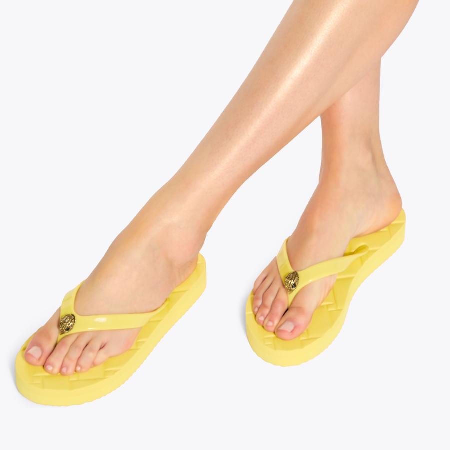KENSINGTON Q FLIP FLOP Yellow Flip Flop Sandal by KURT