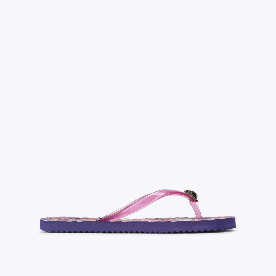 d*g様 マドンナ キープ・イット・トゥゲザー 8cmCD KENSINGTON Q FLIP FLOP Lilac Slip On Toe Post Sandal by Kurt