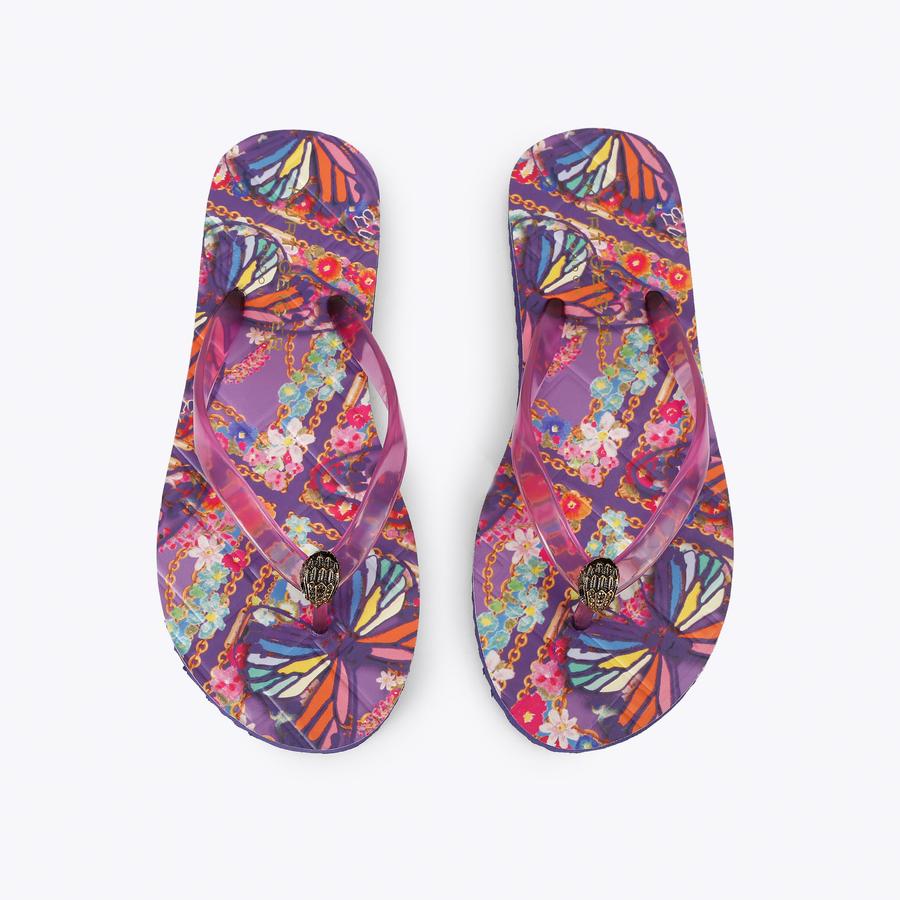 KENSINGTON Q FLIP FLOP Lilac Slip On Toe Post Sandal by Kurt