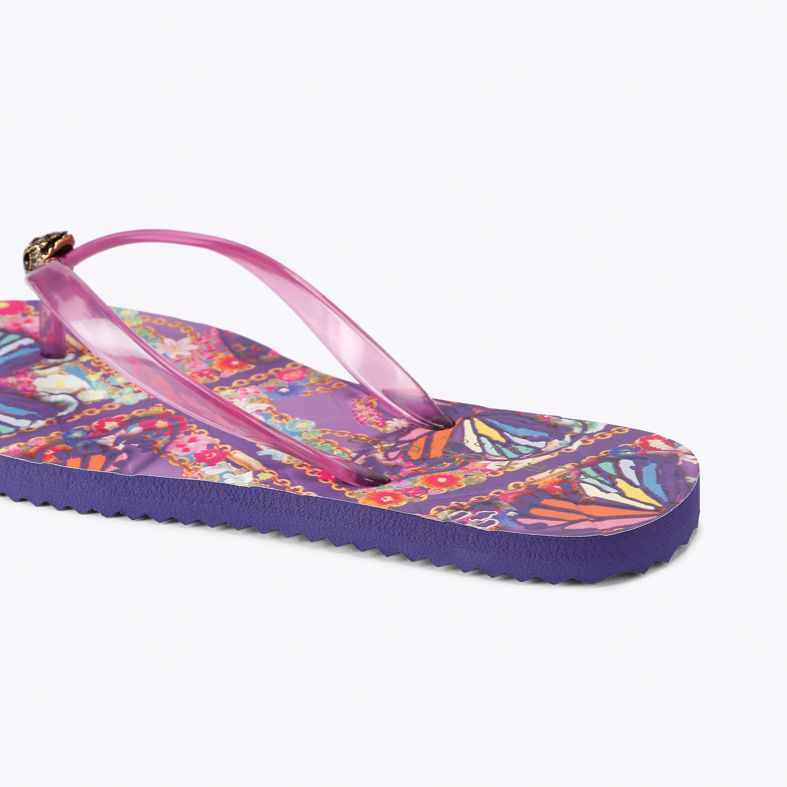 KENSINGTON Q FLIP FLOP Lilac Slip On Toe Post Sandal by Kurt