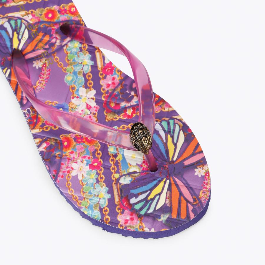 KENSINGTON Q FLIP FLOP Lilac Slip On Toe Post Sandal by Kurt