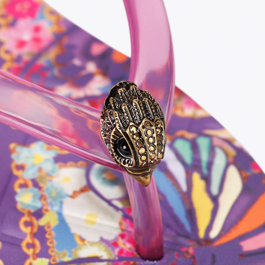 KENSINGTON Q FLIP FLOP Lilac Slip On Toe Post Sandal by Kurt