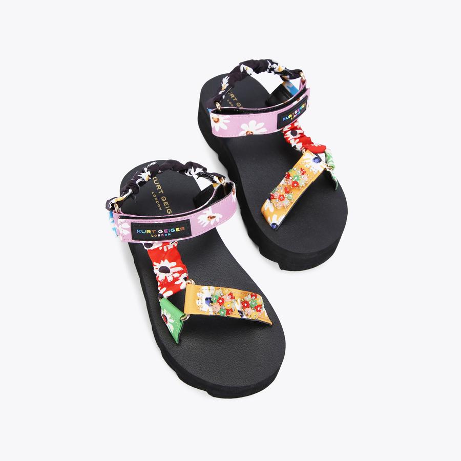 MINI ORION Floral Sandals by KURT GEIGER LONDON
