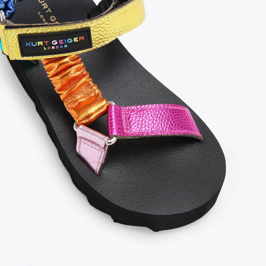 MINI ORION Rainbow Sandals by KURT GEIGER LONDON