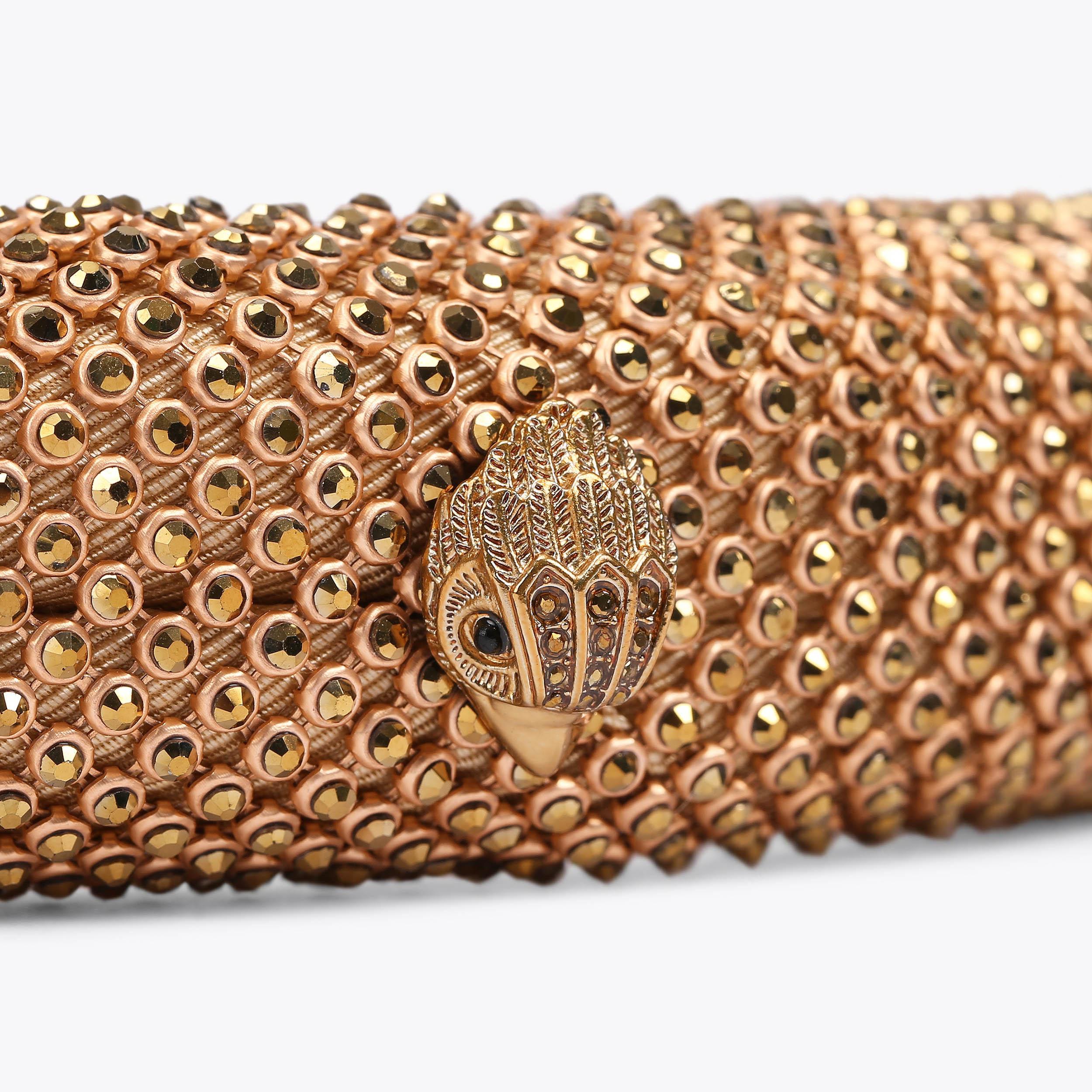 Kurt Geiger Gold Hairband with Black Accents CRYSTAL HEADBAND Gold Crystal Eagle Headband by KURT GEIGER  main image 3