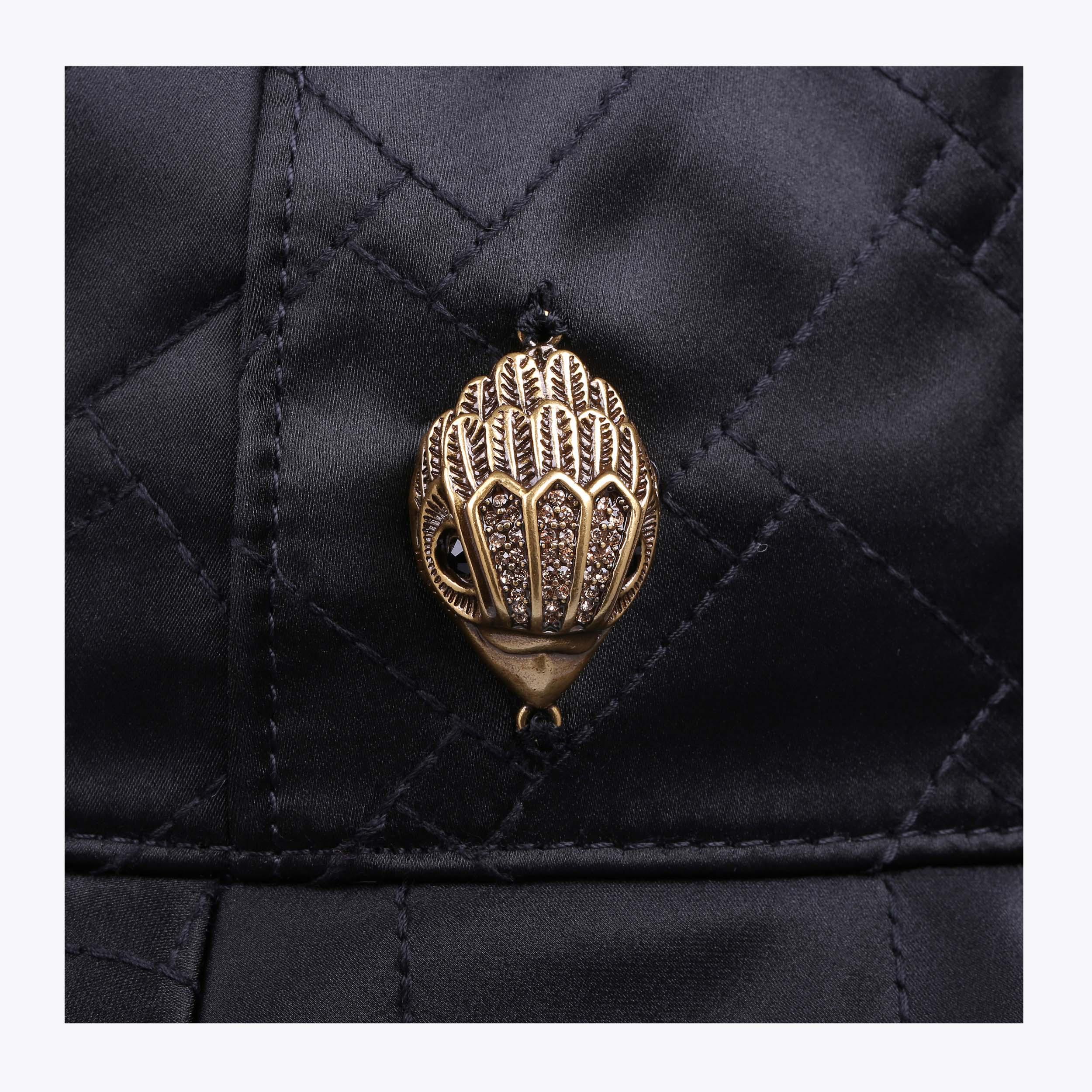 KENSINGTON BUCKET HAT Black Quilted Bucket Hat by KURT  display picture 3