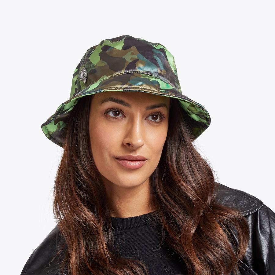 KENSINGTON BUCKET HAT Camouflage Bucket Hat by KURT GEIGER KENSINGTON BUCKET HAT Camouflage Bucket Hat by KURT GEIGER