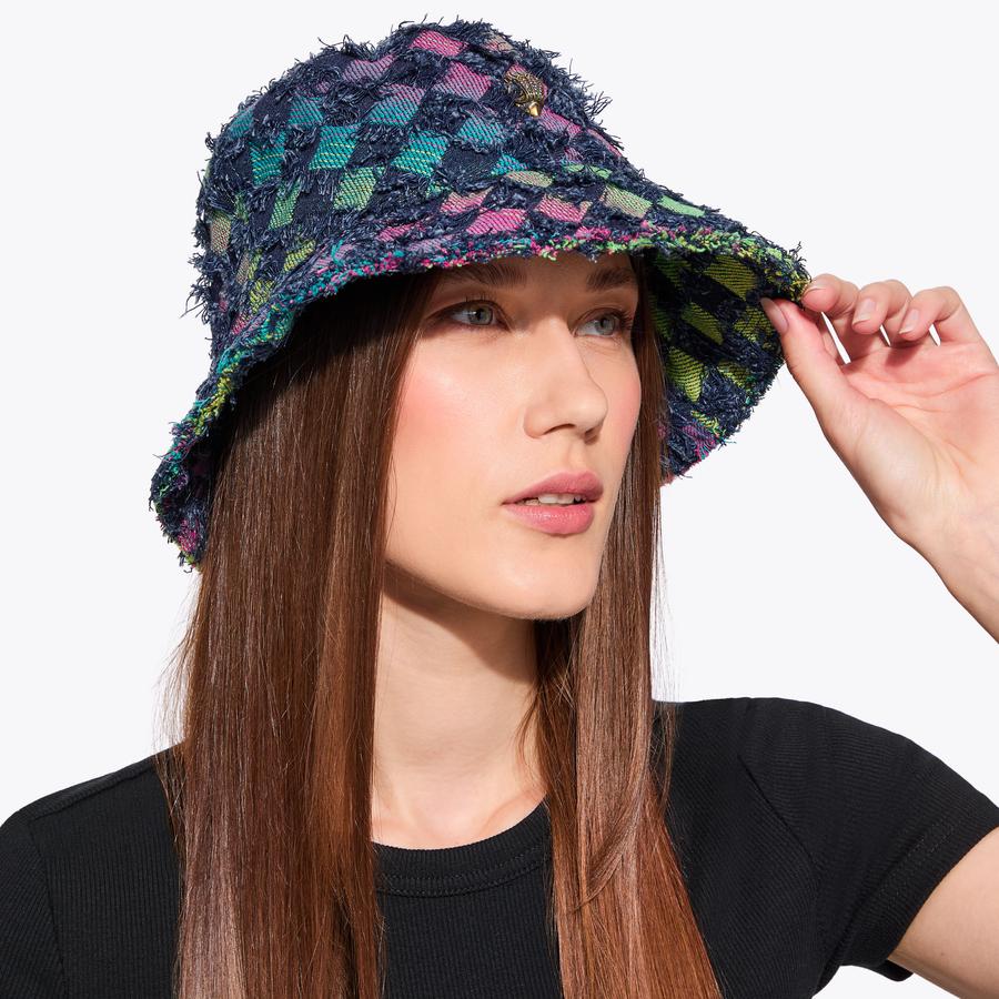 KENSINGTON BUCKET HAT Ombre Frayed Bucket Hat by KURT GEIGER  display picture 2