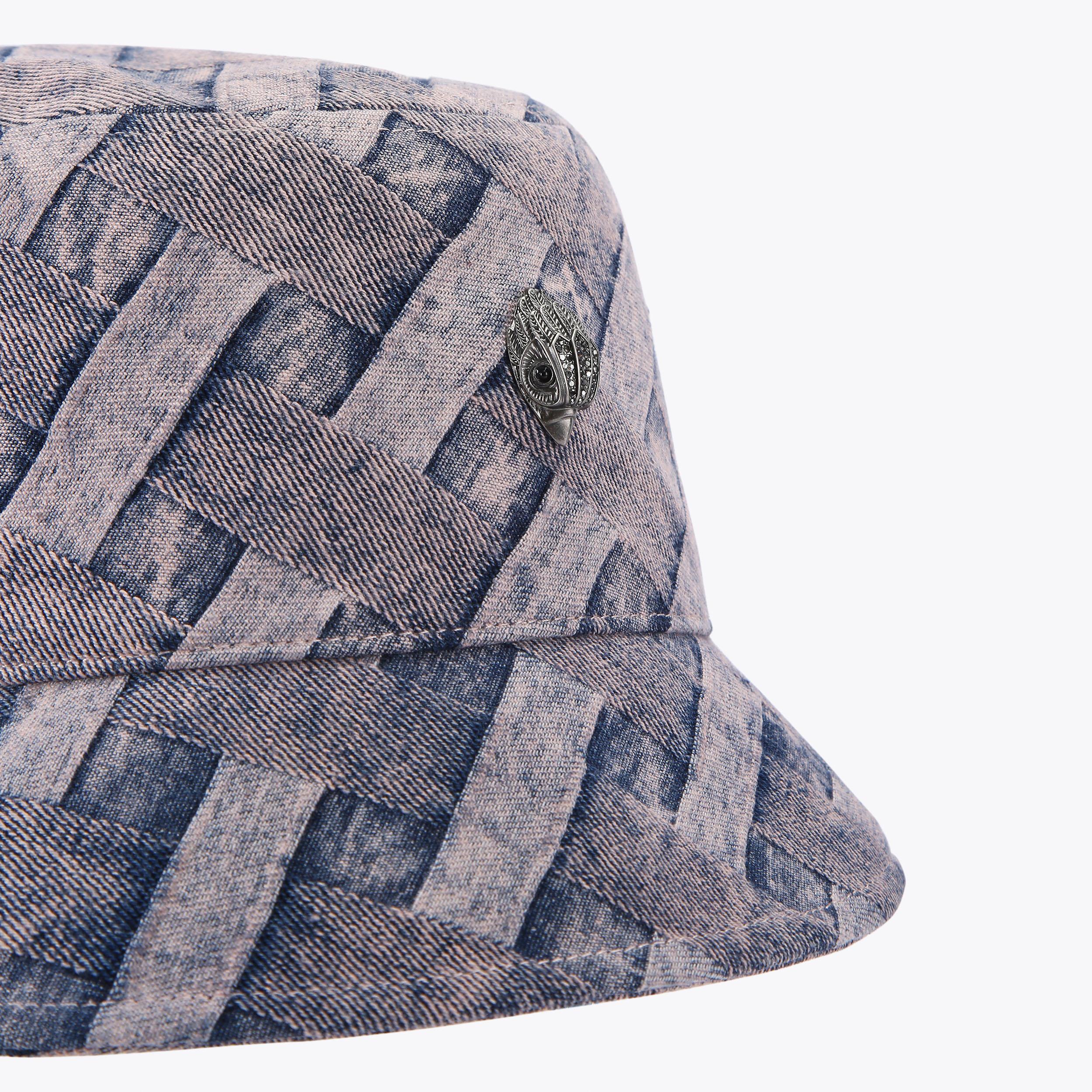 KENSINGTON BUCKET HAT Dark Denim Bucket Hat by KURT GEIGER