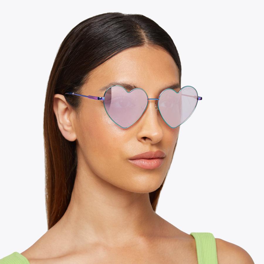 LOVECHROME® METAL HEART SUNGLASSES Metal Heart Shaped Sunglasses by KURT