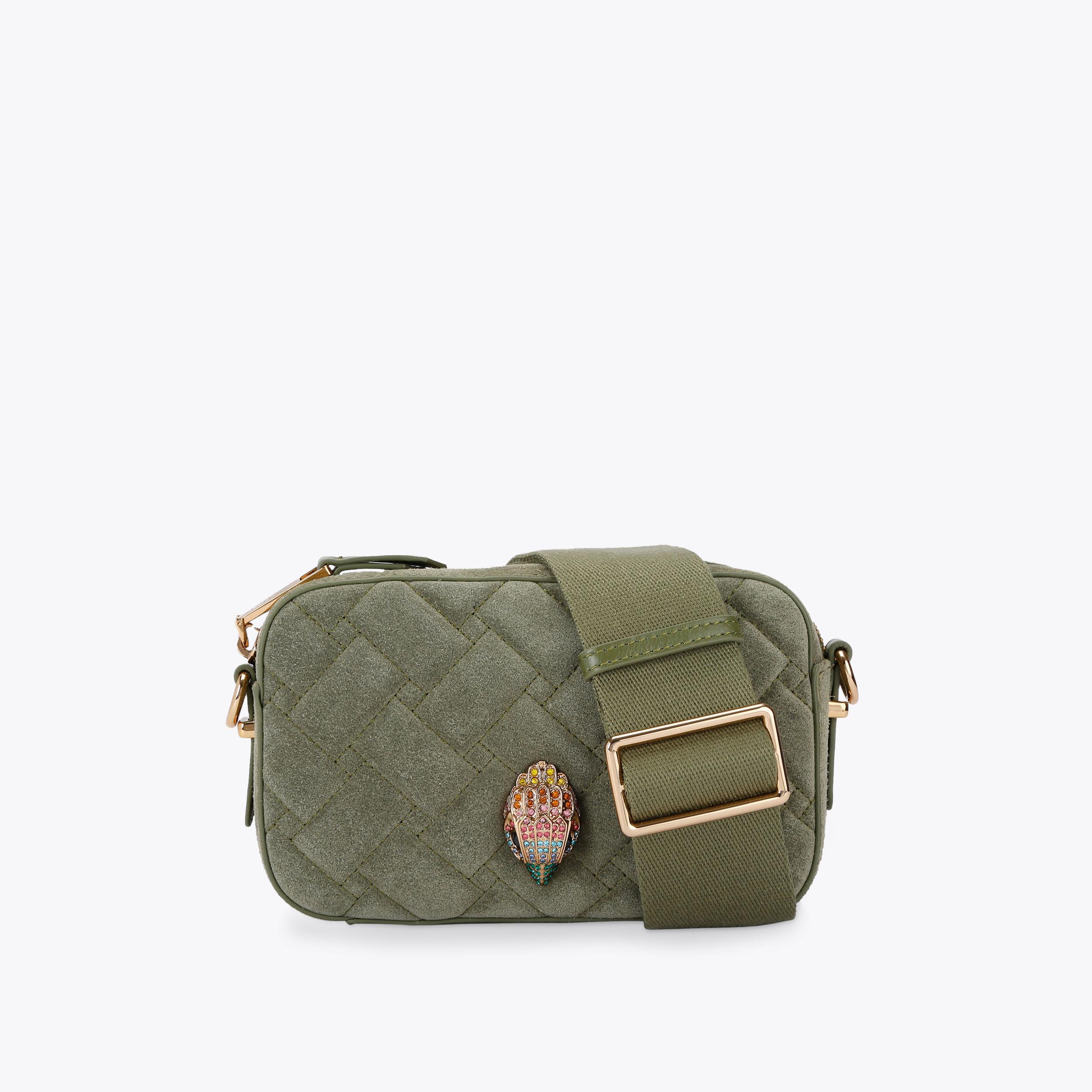 KENSINGTON SM CAMERA BAG Khaki Camera Purse by KURT GEIGER LONDON