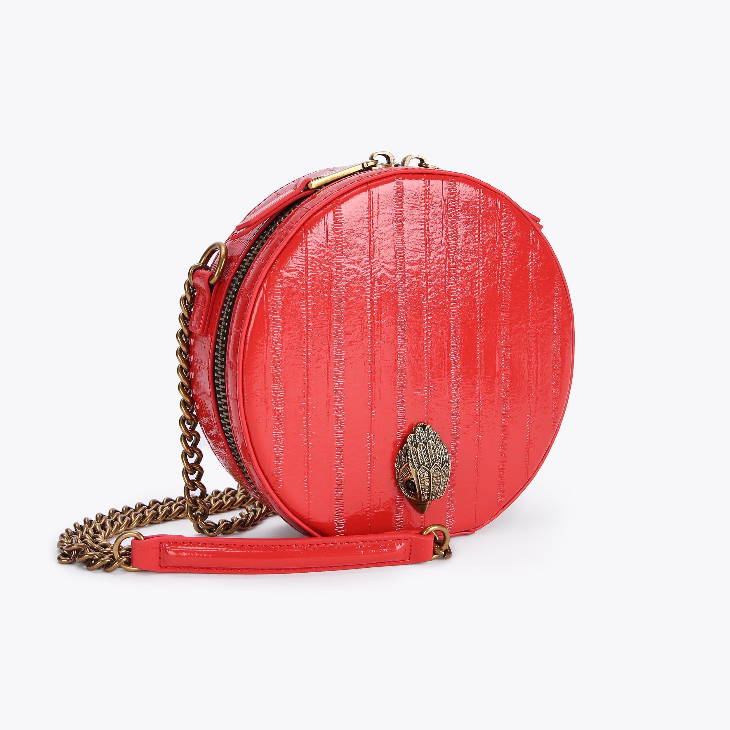 Red round purse sale