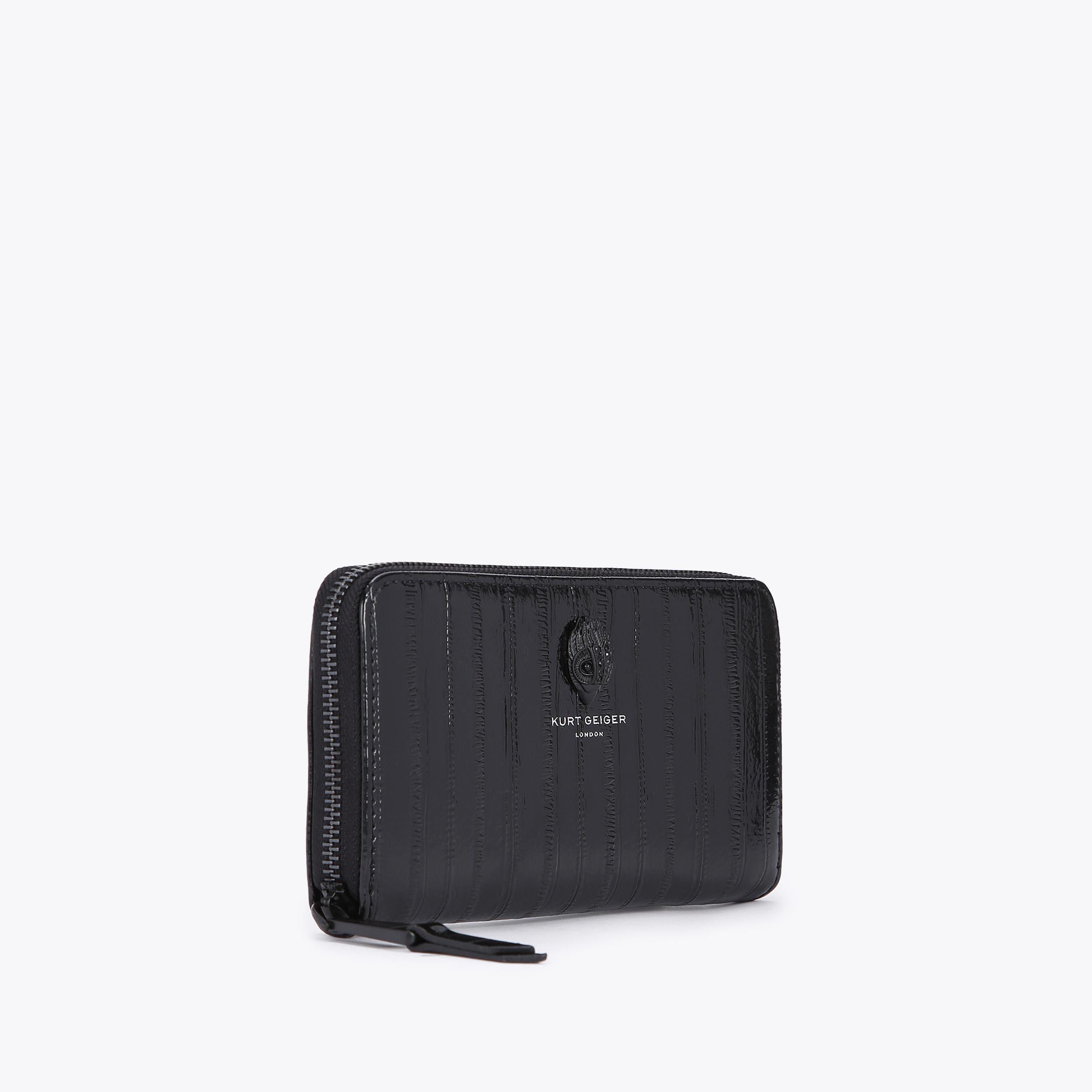 Kurt outlets Geiger London Zip Around Wallet Quilted Black