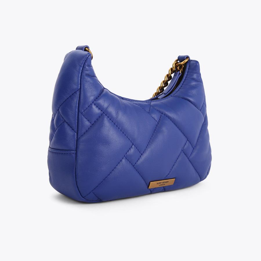 Blue leather cross body bag hotsell