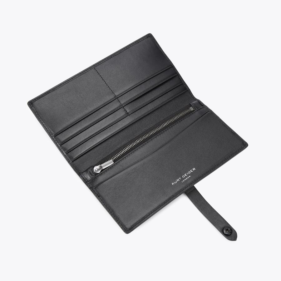 Leather Soft Black Wallet by Kurt Geiger London | Kurt Geiger