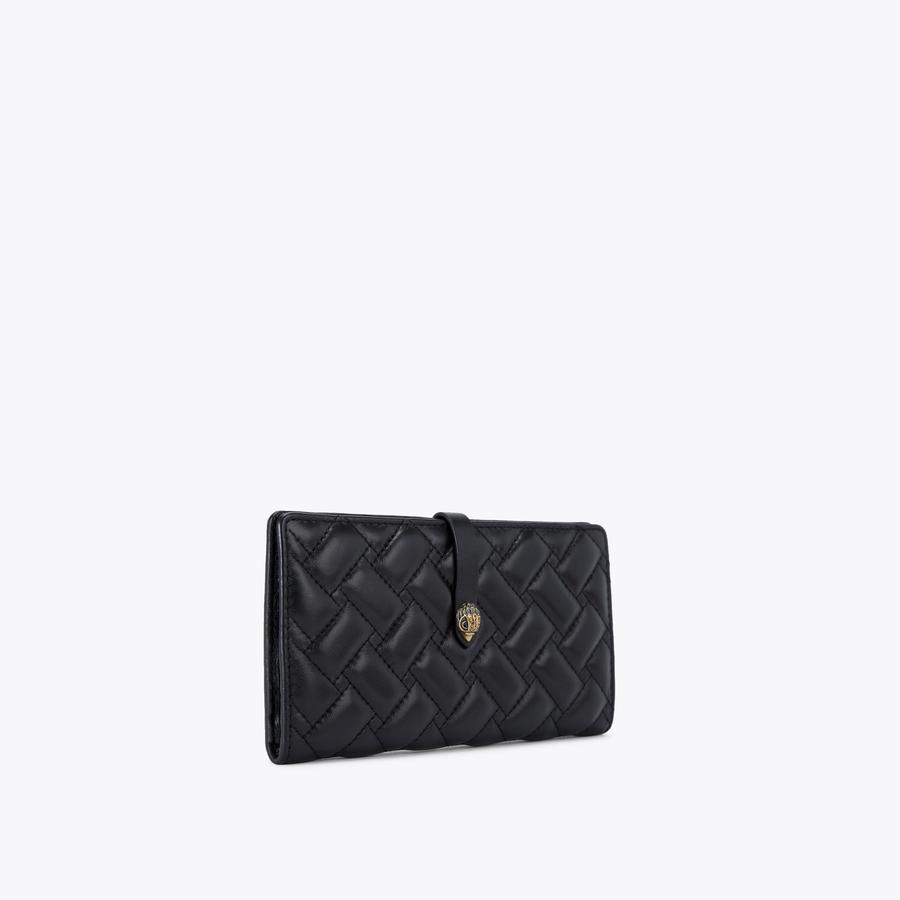 LEATHER SOFT WALLET Black Leather Wallet by KURT GEIGER LONDON