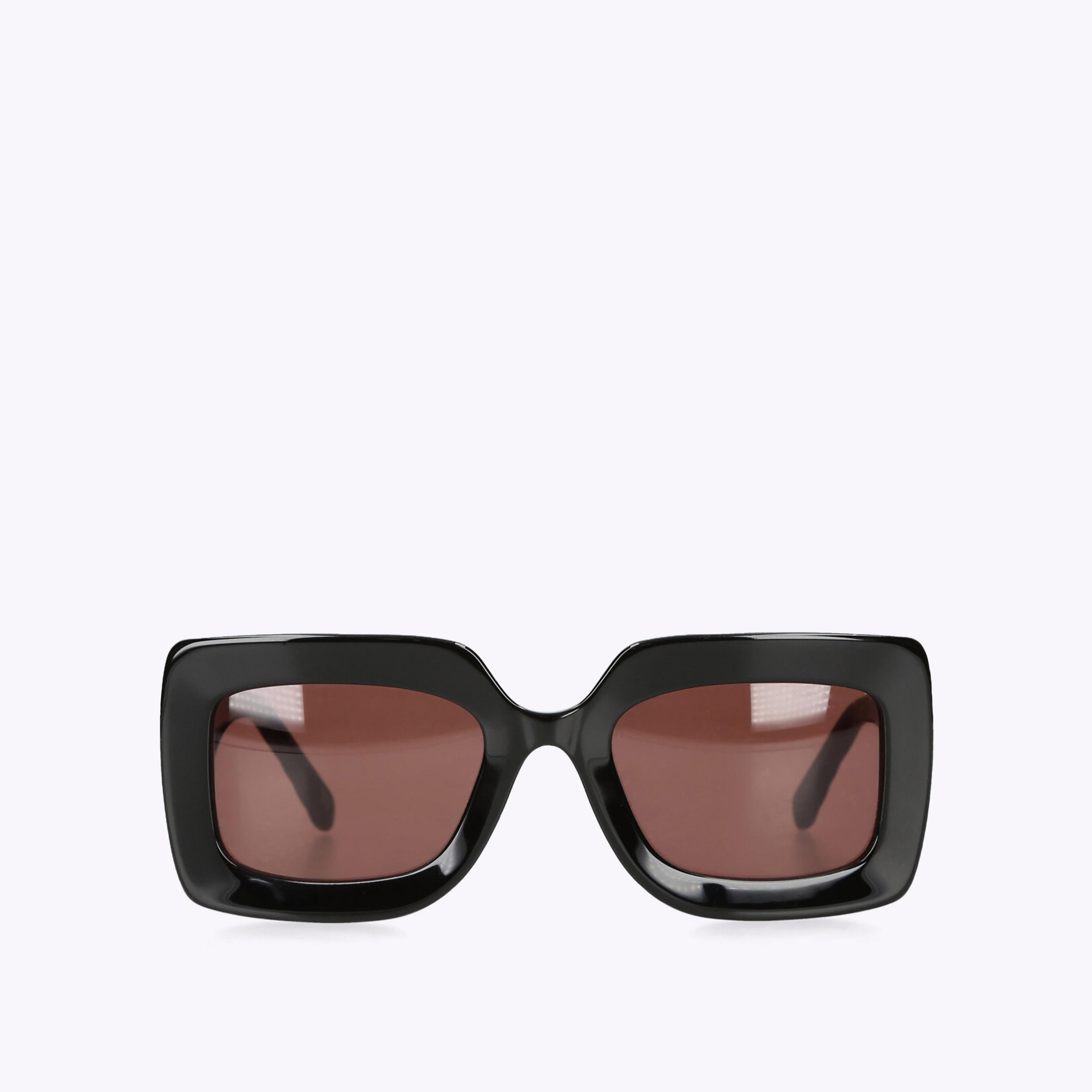 Kurt Geiger Black Frame Sunglasses with Dark Gray Lenses and 