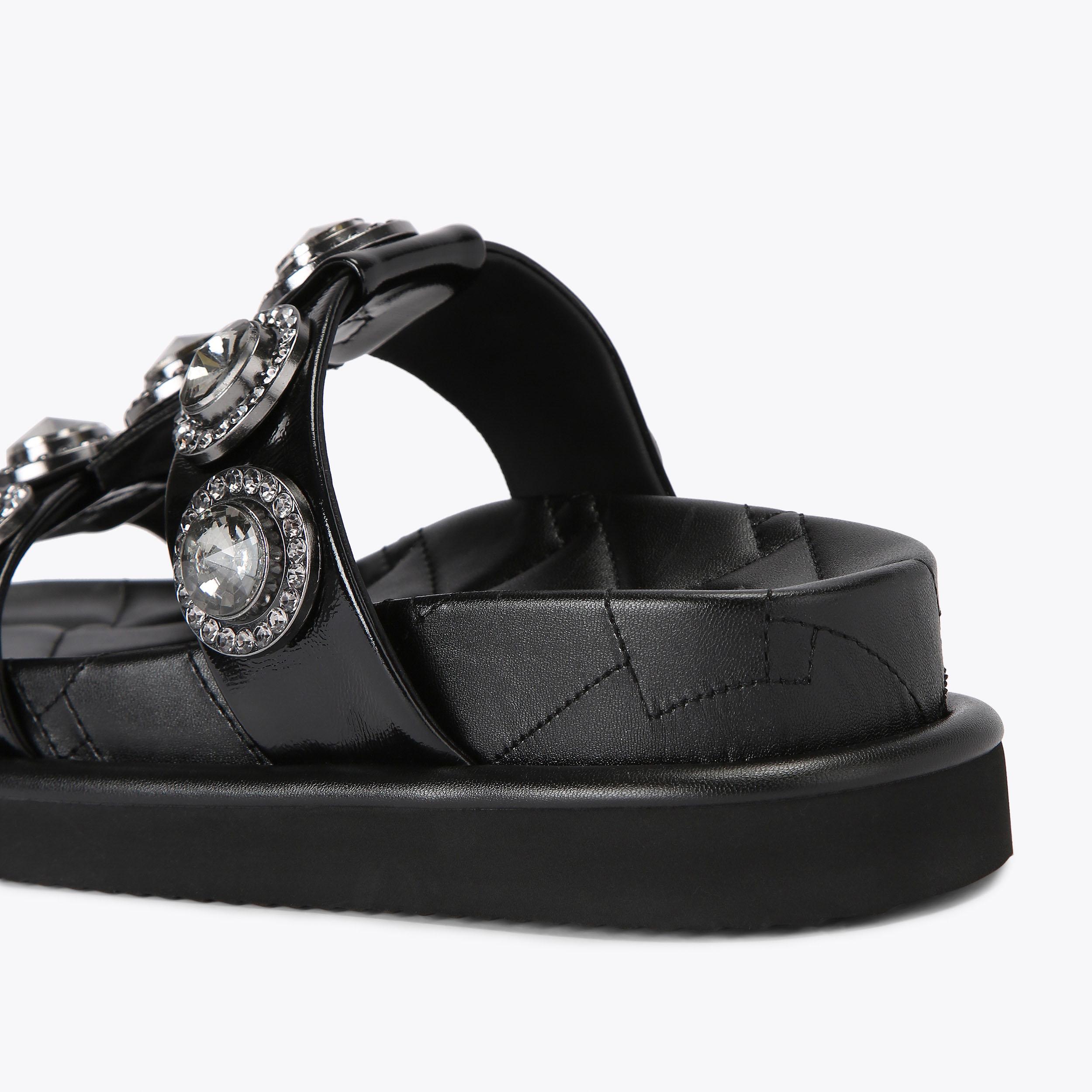 Black sandals fashion uk