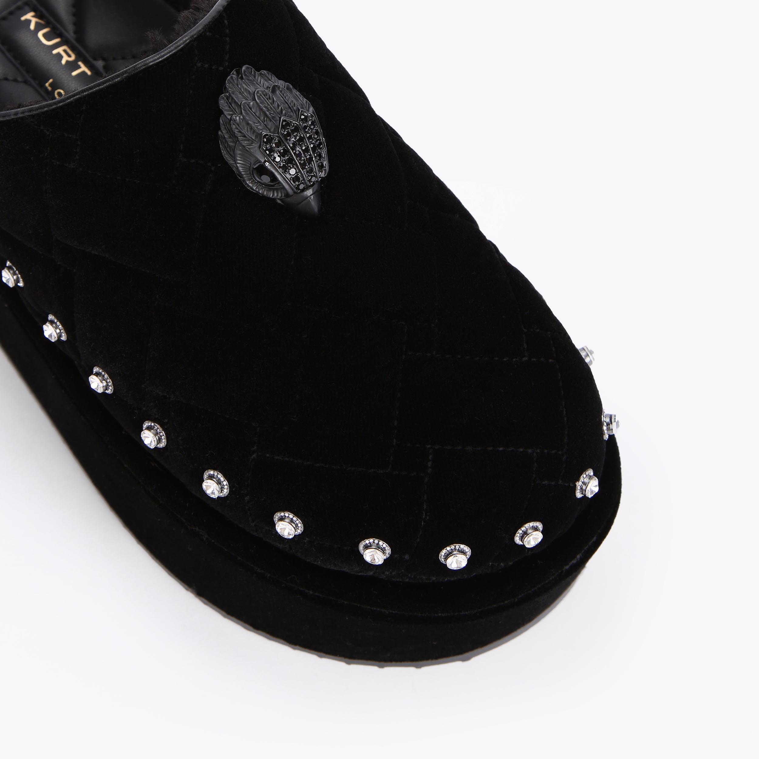Luxe Mule Black Python | The Webster