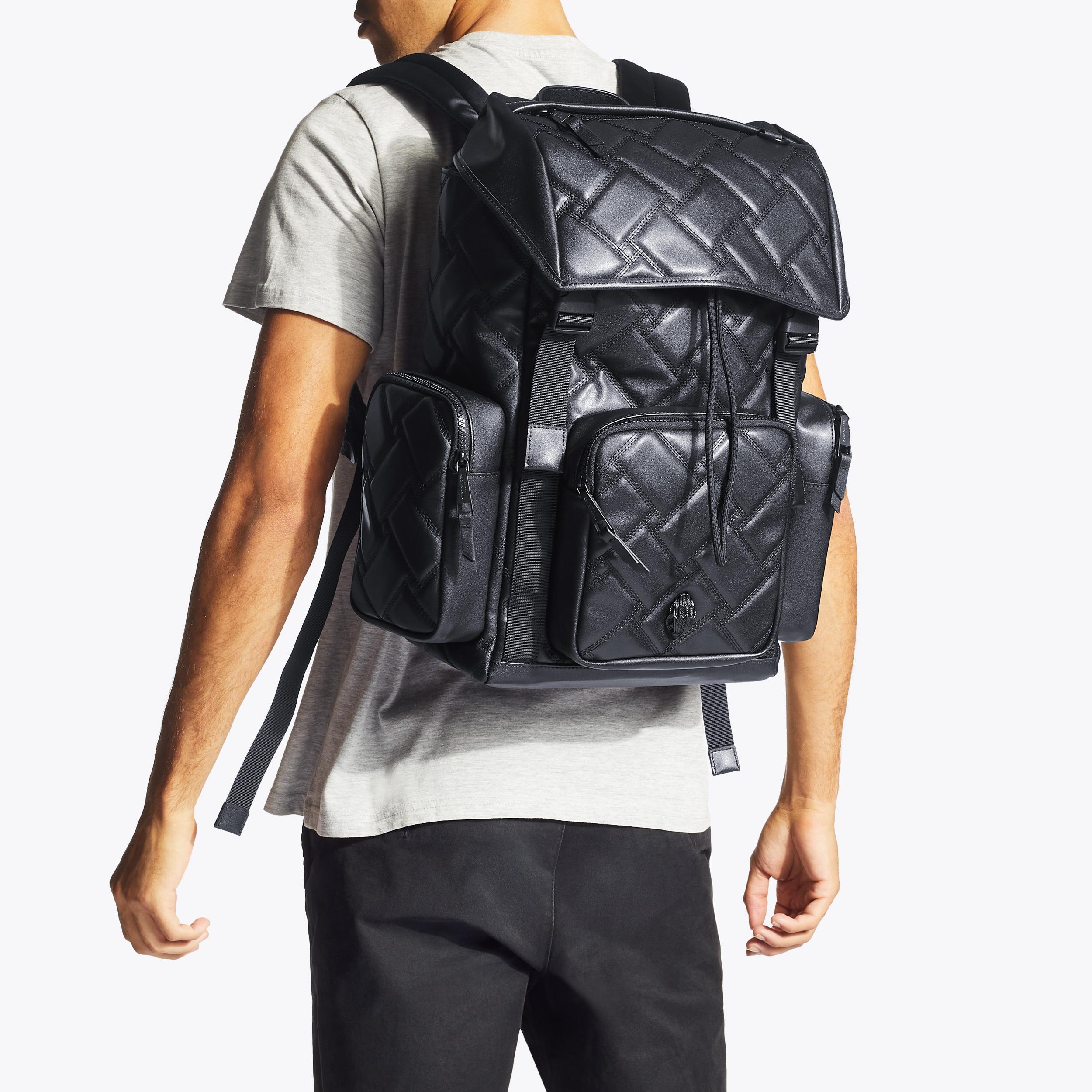 KENSINGTON M RUCKSACK Black Quilted Nylon Oversized Rucksack  display picture 1