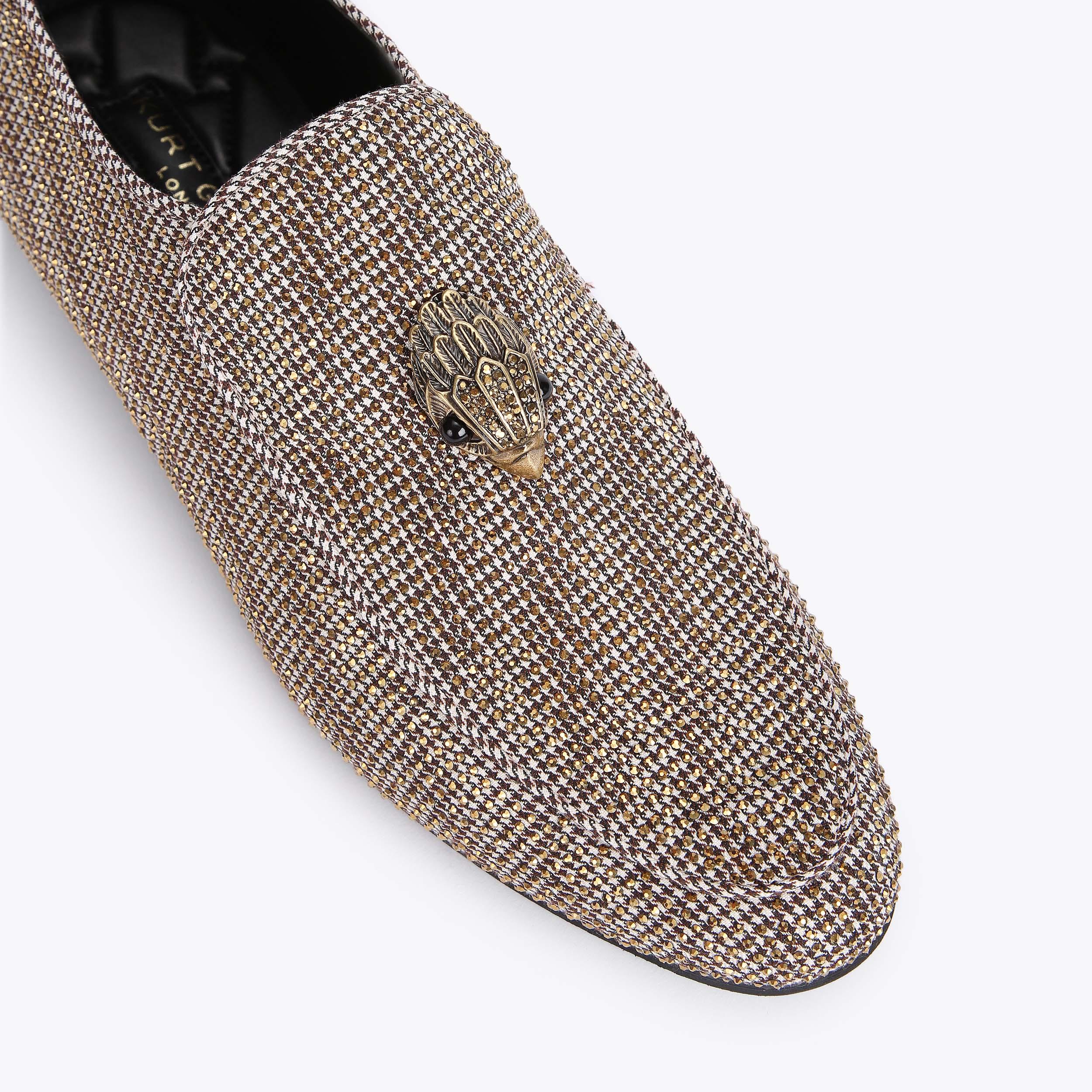 HUGH EAGLE HERRINGBONE Brown Eagle Loafers by KURT GEIGER LONDON display picture 1