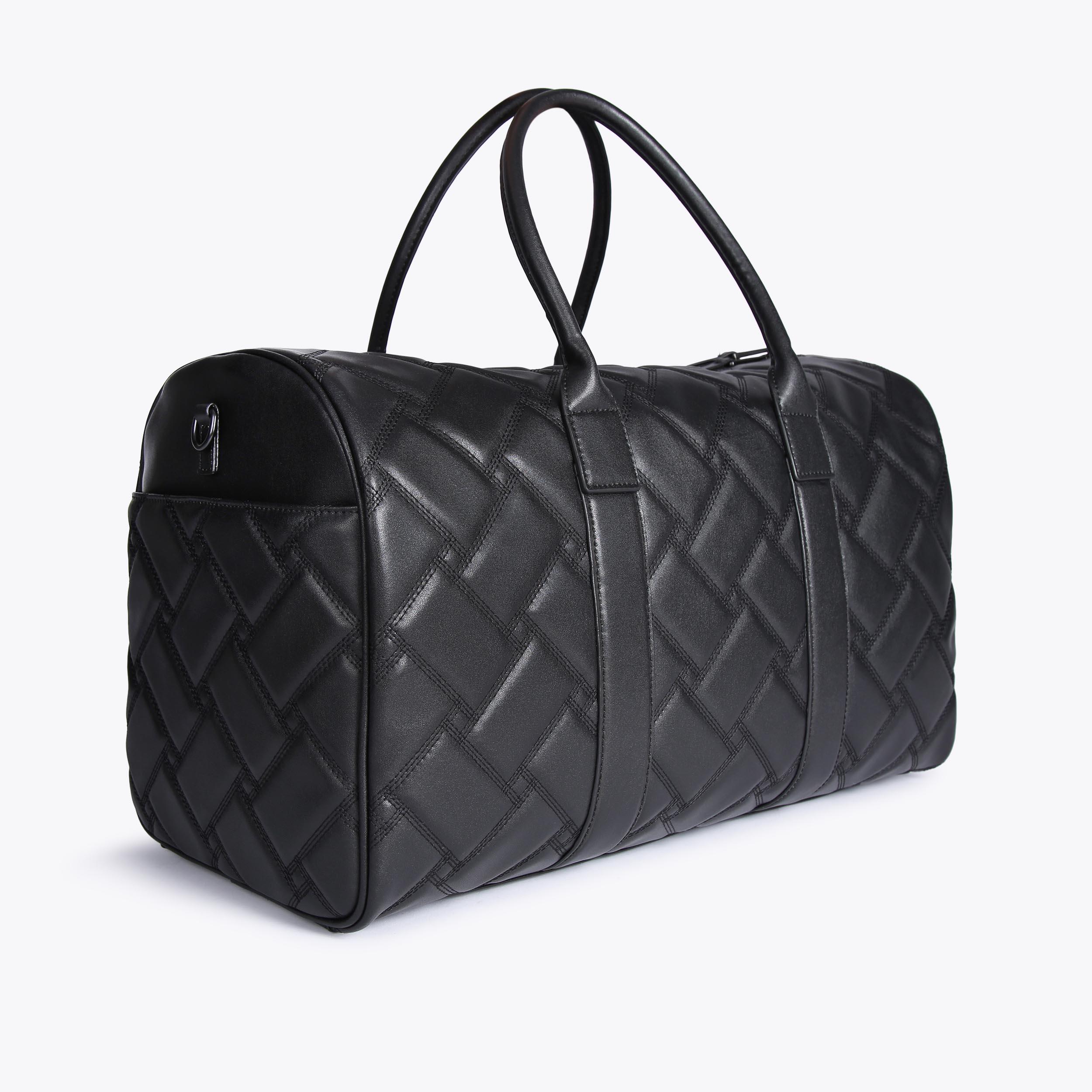 ファッション小物 M size／potteri bag／quilt × black leather