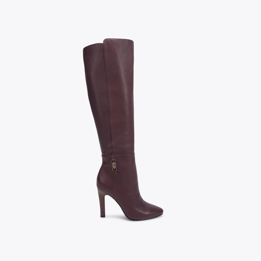Kurt geiger burgundy boots hot sale