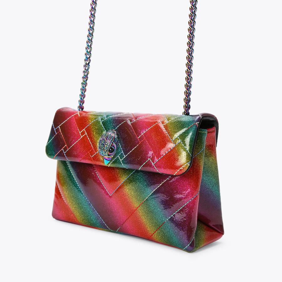 GLITTER MD KENSINGTON Glitter Ombre Vinyl Quilted Cross Body