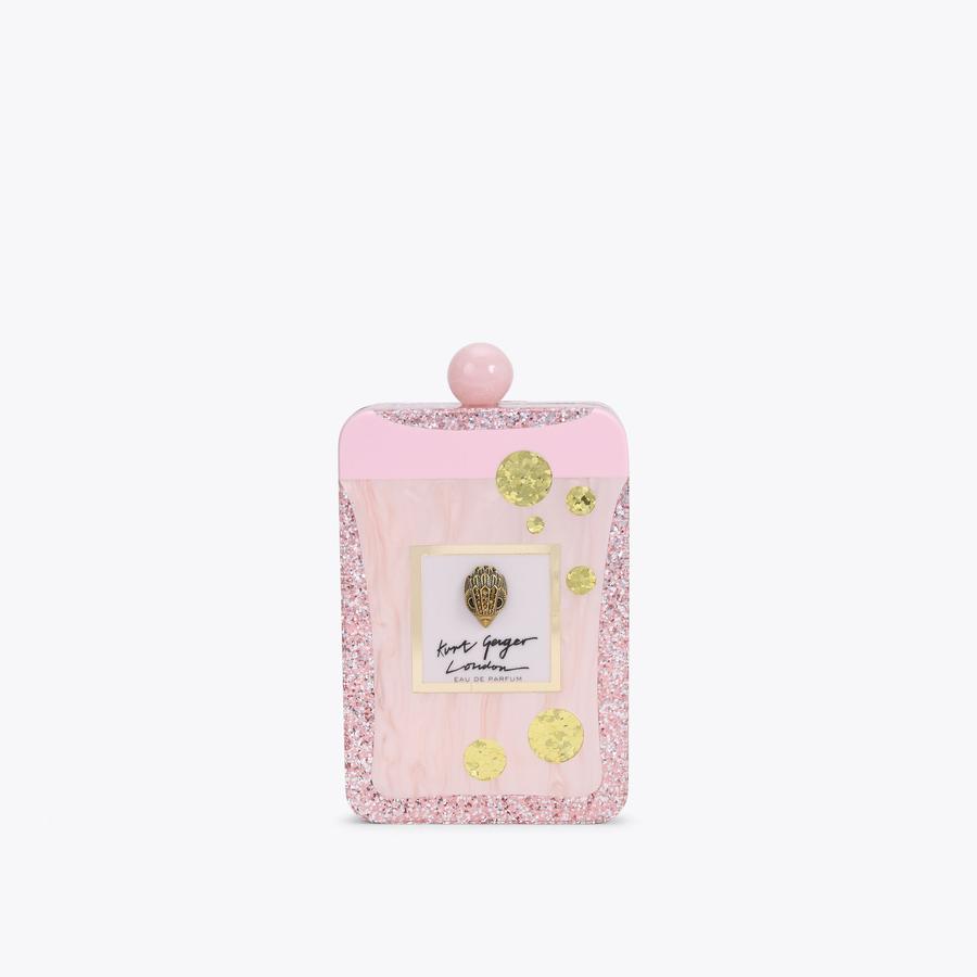 PERFUME CLUTCH Perfume Bottle Structured Perspex Clutch by KURT
