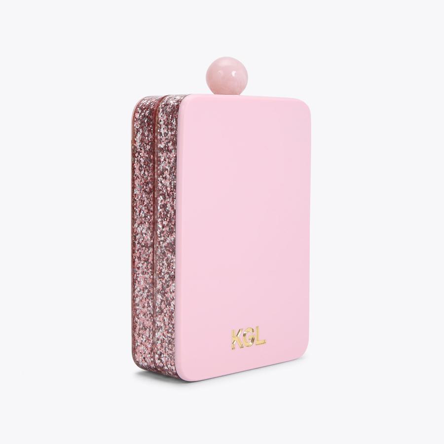 PERFUME CLUTCH Perfume Bottle Structured Perspex Clutch by KURT