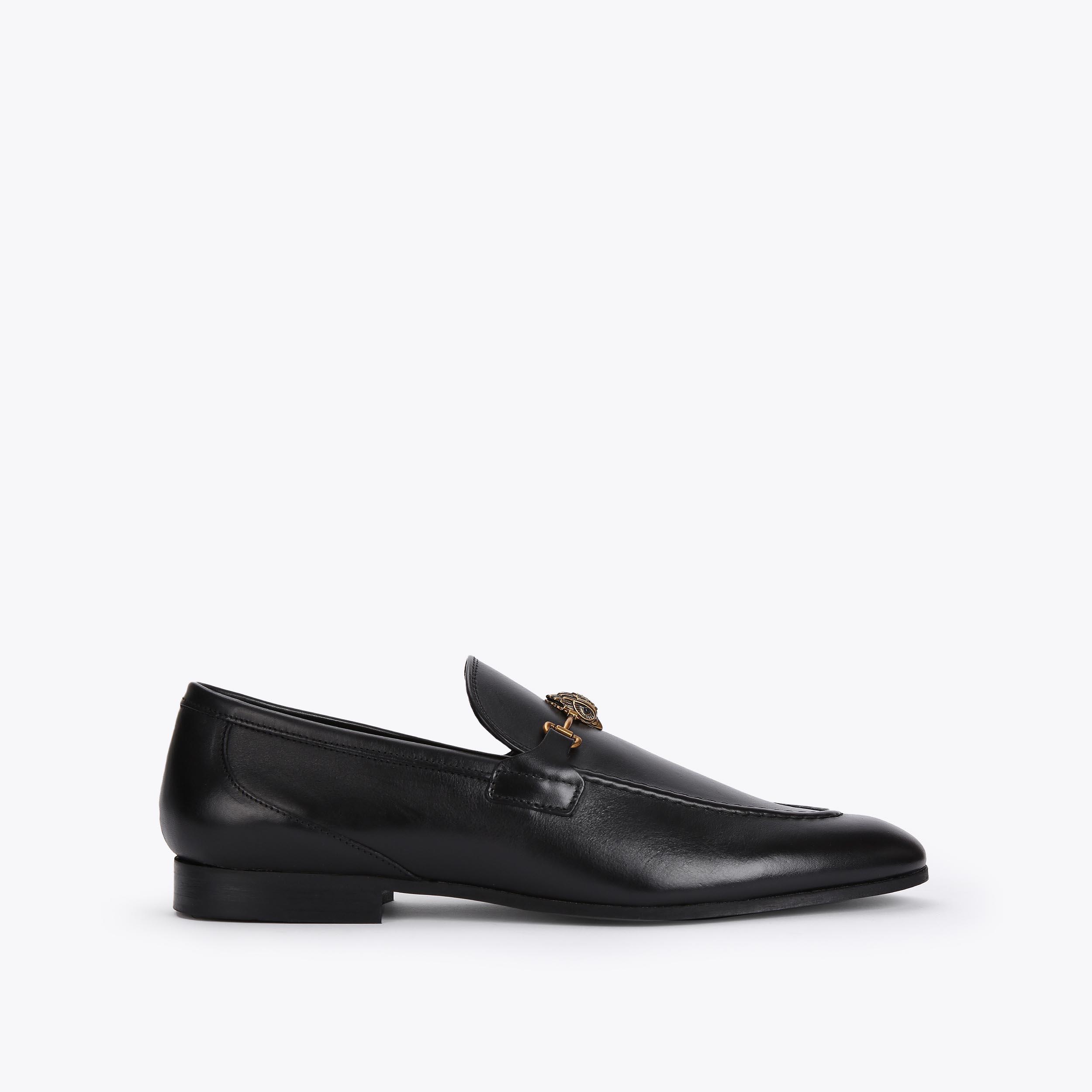 Alistair Black Leather Loafers | Men display picture 2