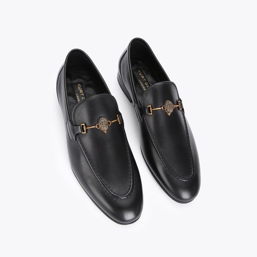 Alistair Black Leather Loafers | Men display picture 3