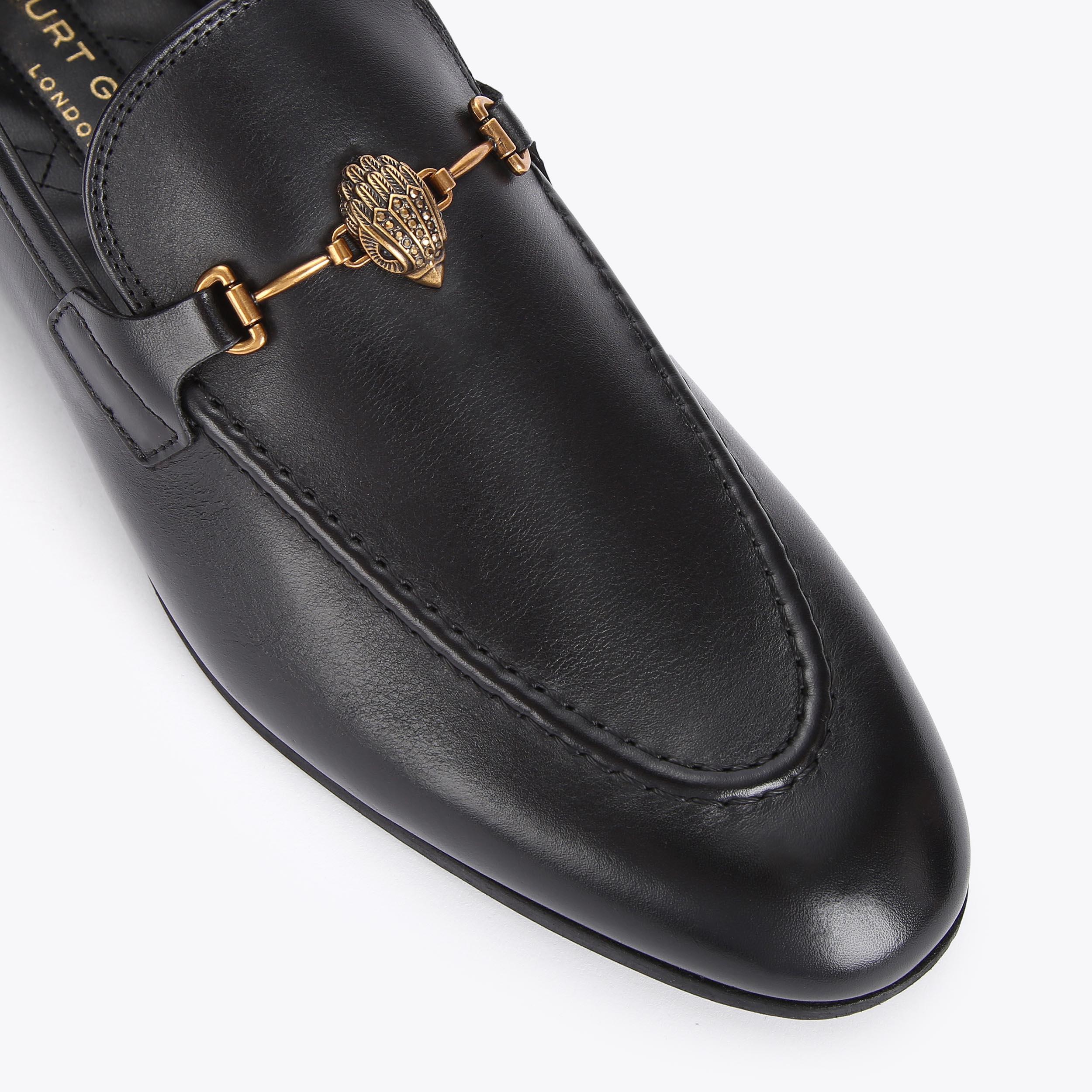 Kurt Geiger London Alistair Black Patent Leather Tassel Loafers ALISTAIR Black Leather Loafer by KURT GEIGER LONDON main image 2