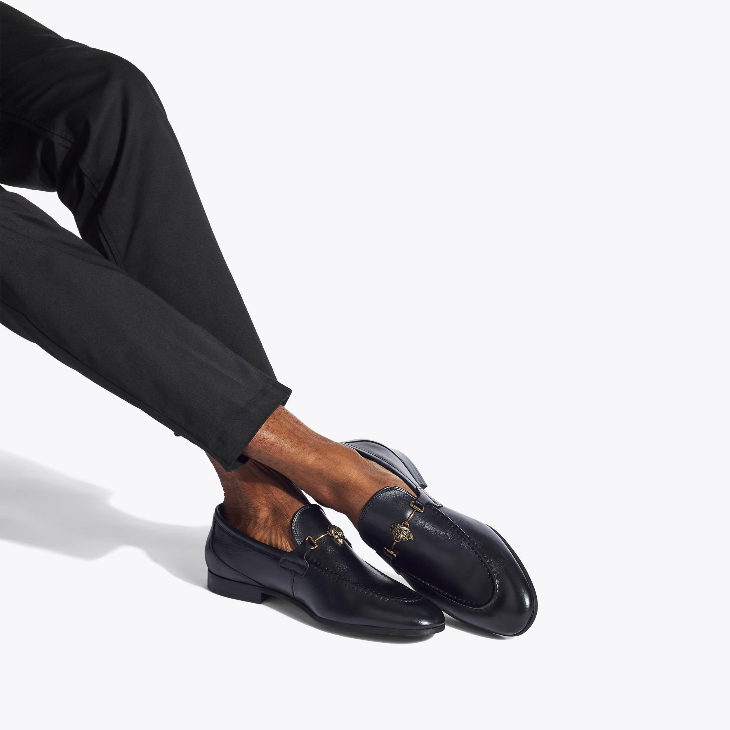 Kurt Geiger London Alistair Black Patent Leather Tassel Loafers ALISTAIR Black Leather Loafer by KURT GEIGER LONDON main image 3