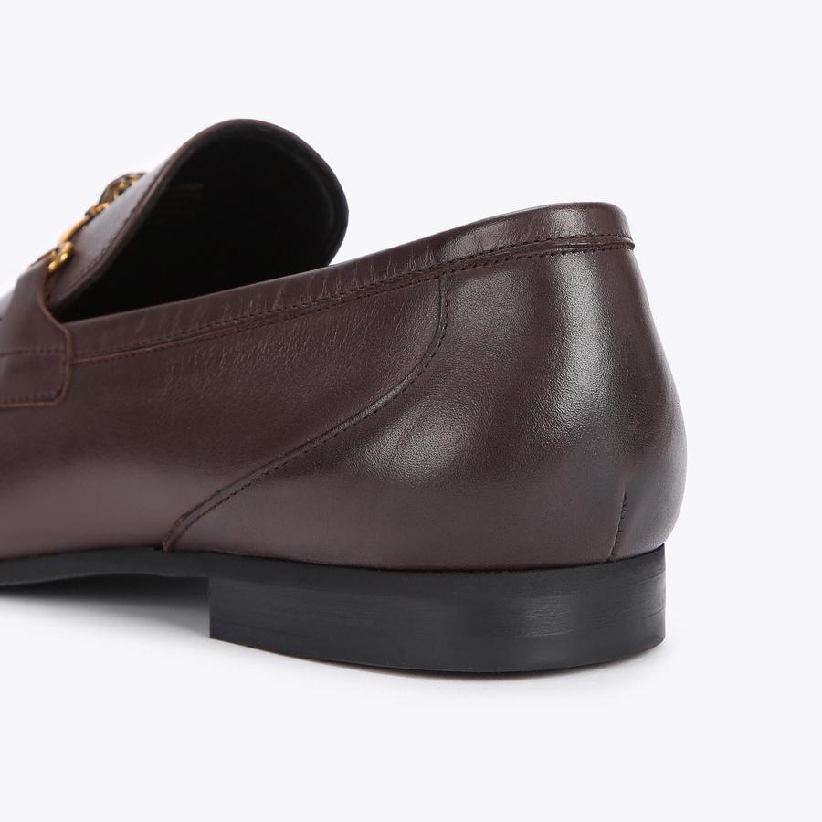★ ★ Allegra Leather Loafers Brown T52F1ASZ370 BOTTEGA VENETA Astaire knotted leather loafers | NET-A-PORTER