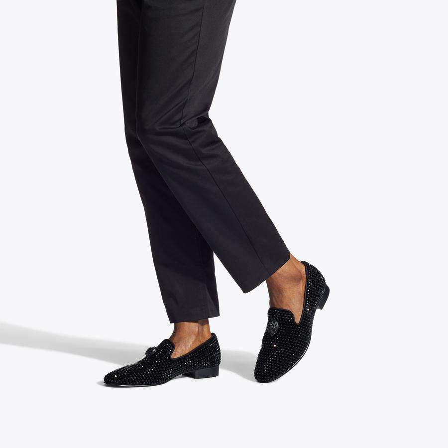 Ace Stud Crystal Loafers | Men display picture 1