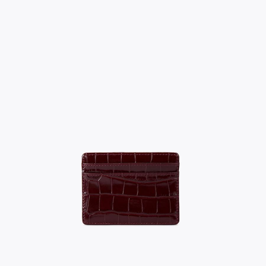 SHOREDITCH CARD HOLDER Wine Croc Card Holder by KURT GEIGER LONDON