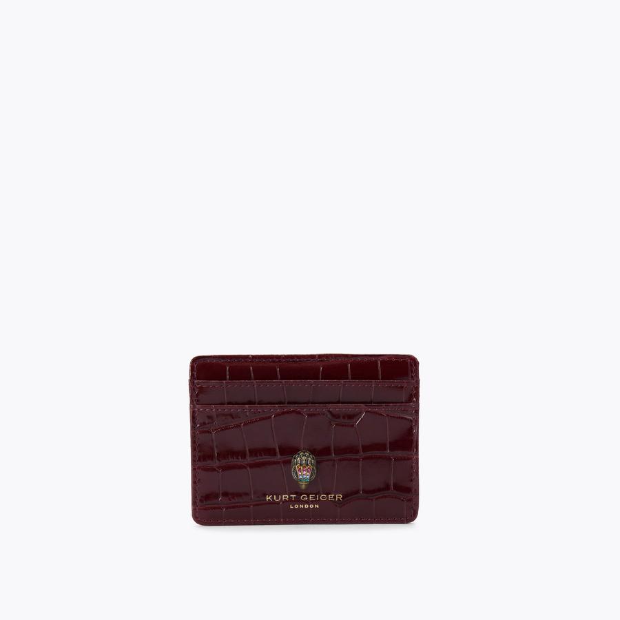 SHOREDITCH CARD HOLDER Wine Croc Card Holder by KURT GEIGER LONDON