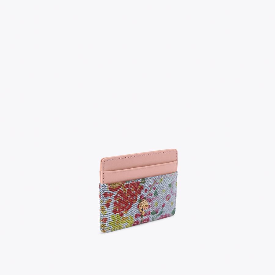 SHOREDITCH CARD HOLDER Blue Denim Card Holder by Kurt Geiger London
