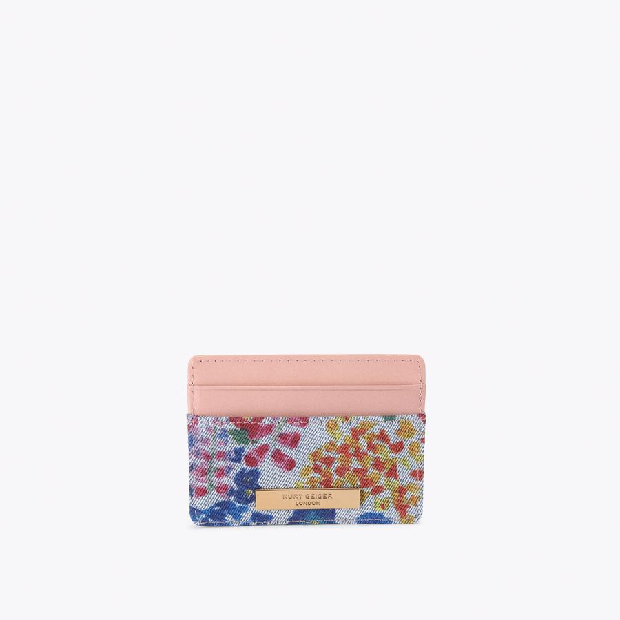 SHOREDITCH CARD HOLDER Blue Denim Card Holder by Kurt Geiger London