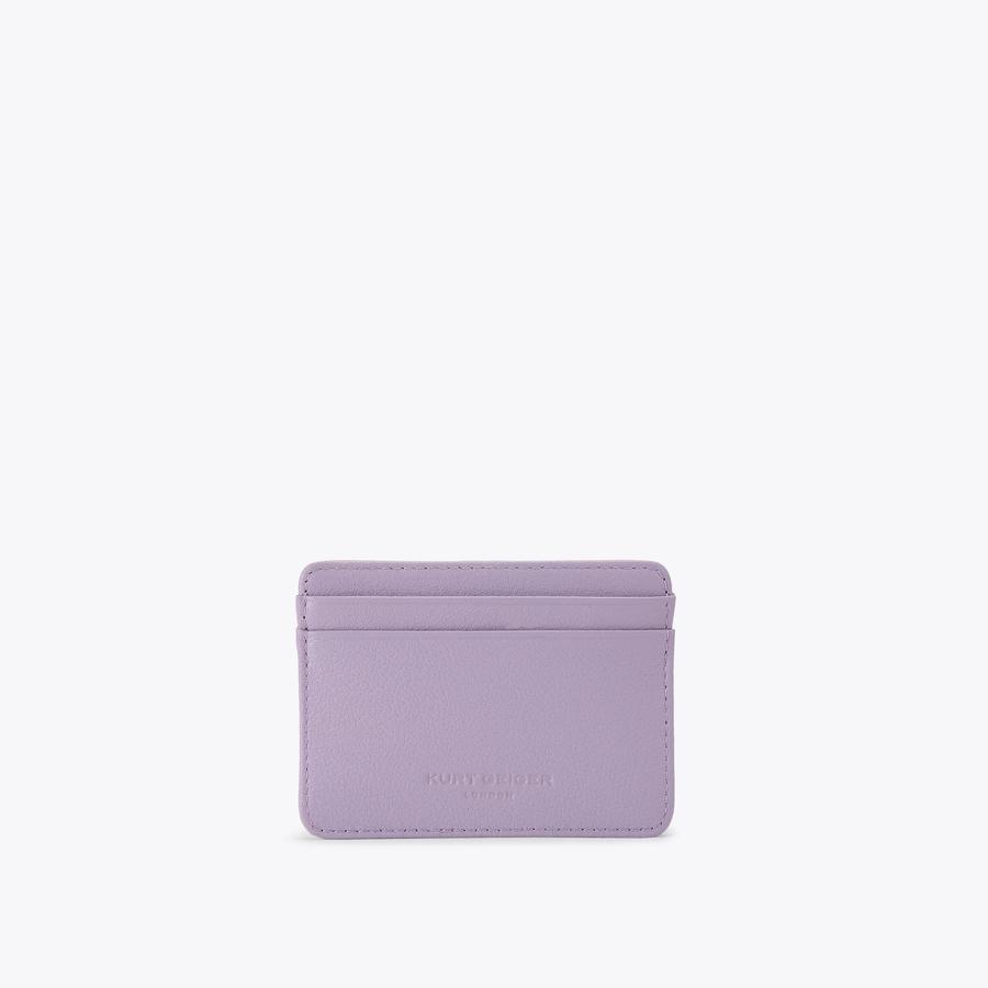 SHOREDITCH CARD HOLDER Lilac Leather Purse by Kurt Geiger London