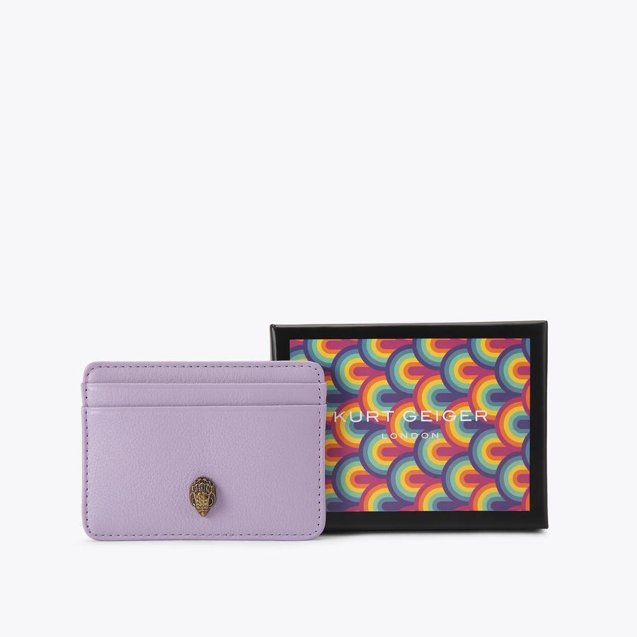 SHOREDITCH CARD HOLDER Lilac Leather Purse by Kurt Geiger London