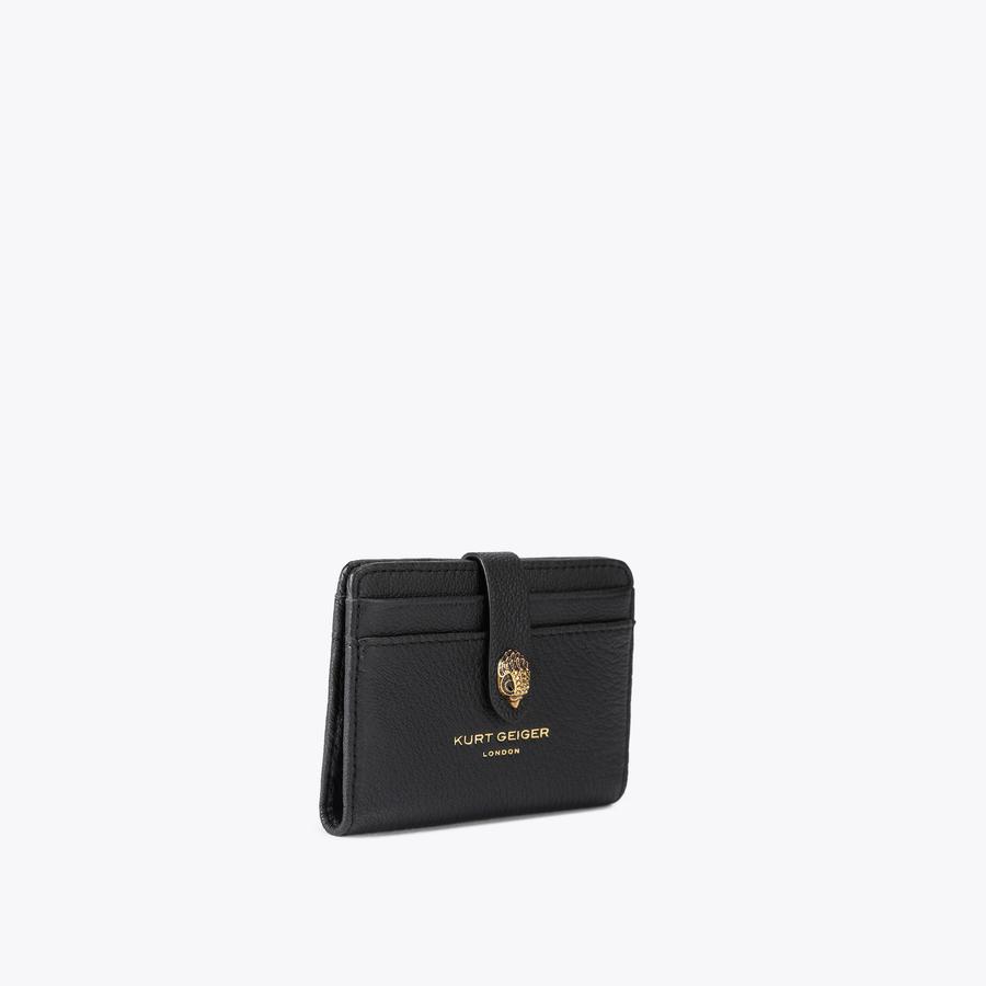 も*り様 カートガイガー ロンドン Shoreditch チェーンショルダーバッ MULTI CARD SHOREDITCH Black Leather Card Holder by Kurt Geiger London