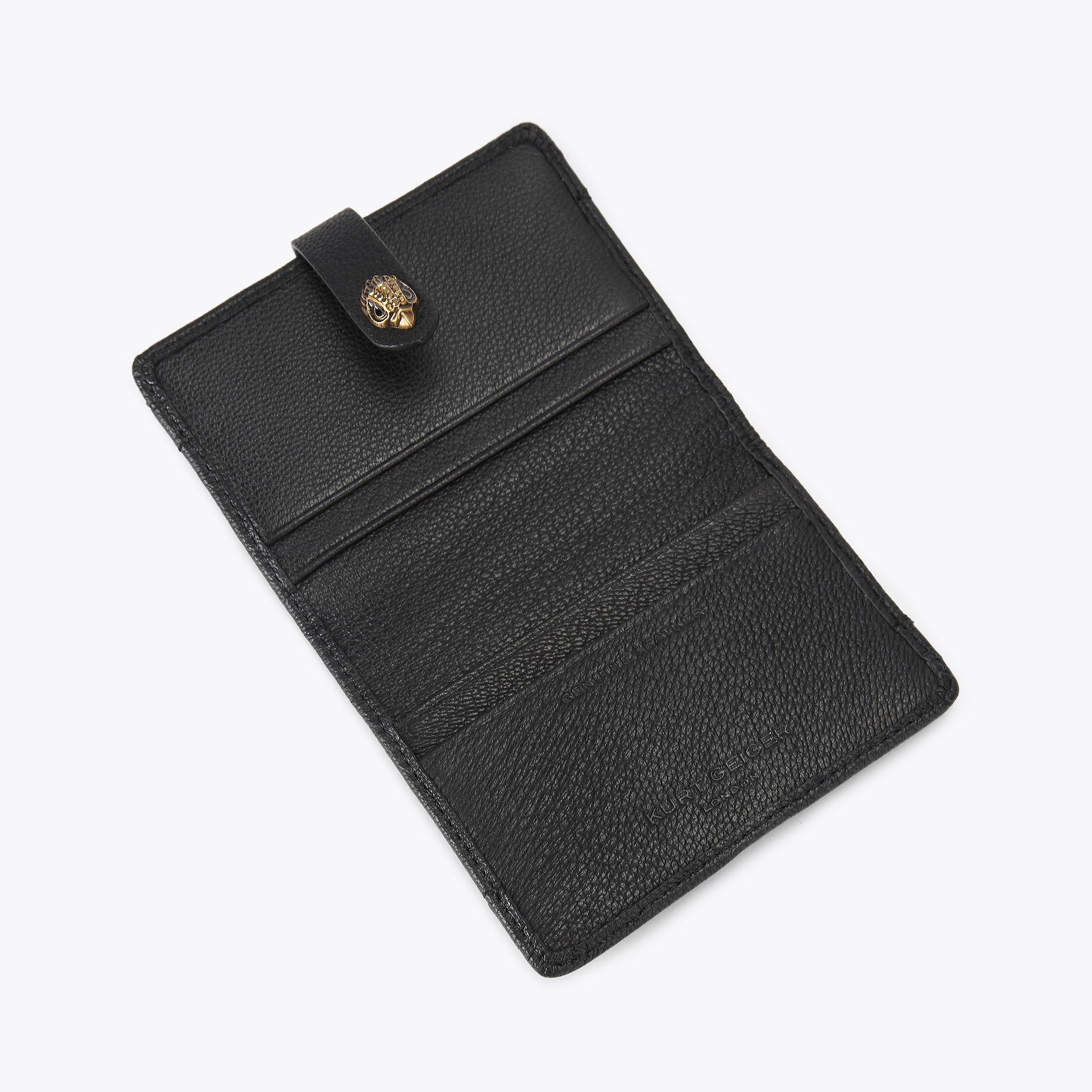 MULTI CARD SHOREDITCH Black Leather Card Holder by Kurt Geiger London