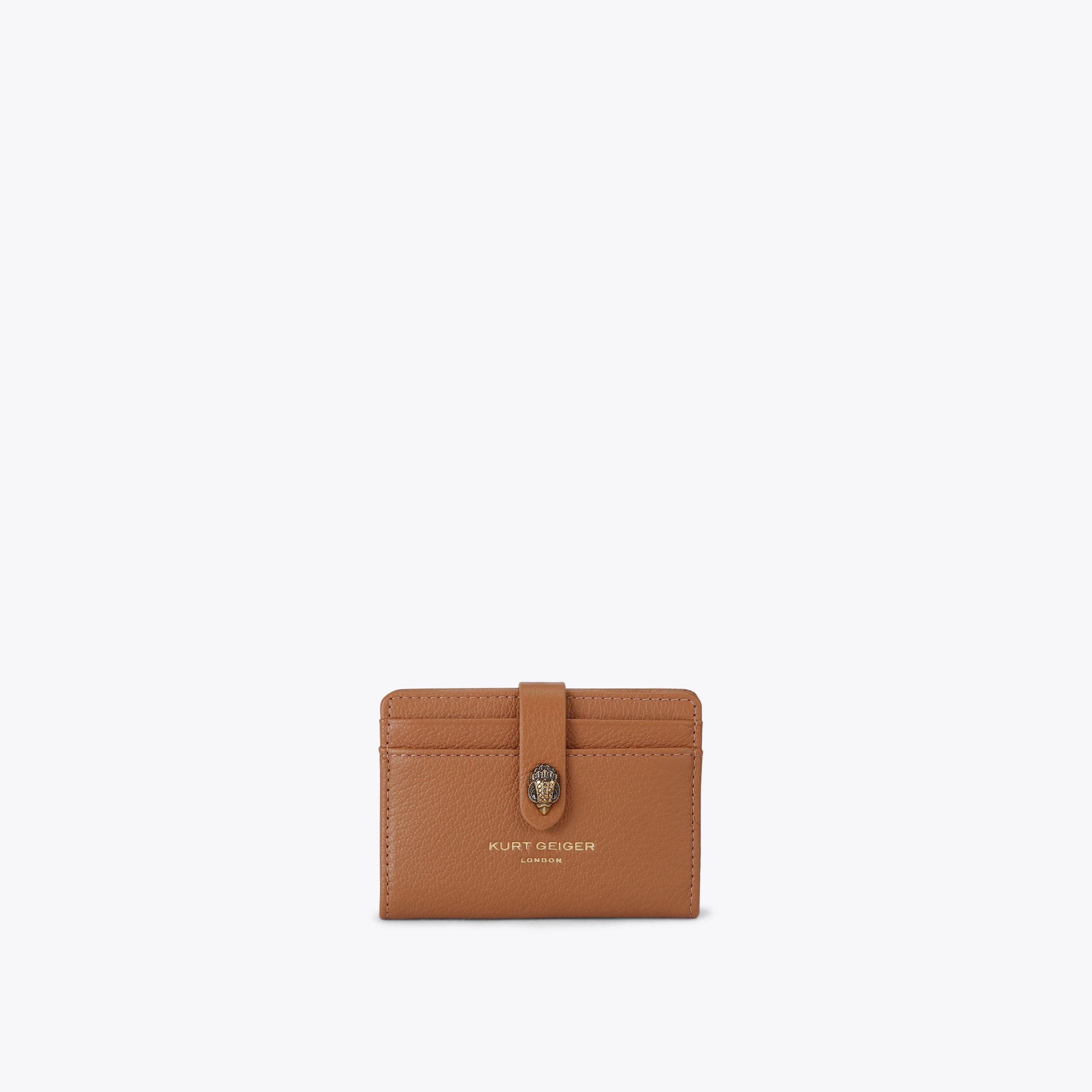 MULTI CARD SHOREDITCH Tan Leather Purse by Kurt Geiger London