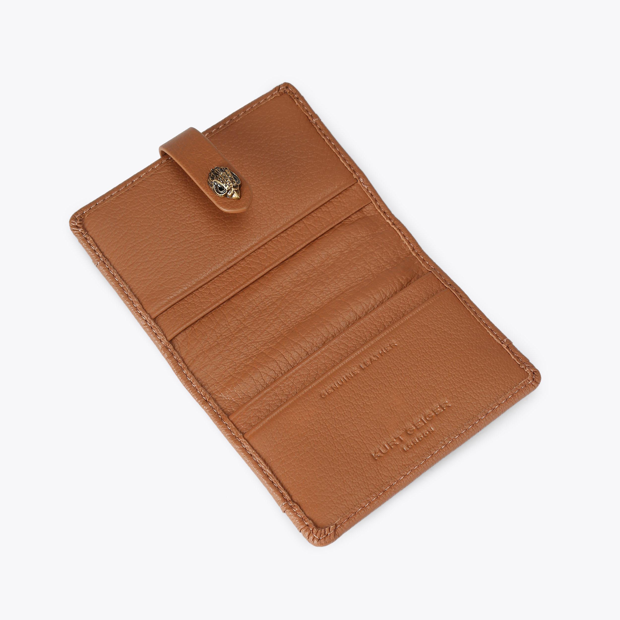 MULTI CARD SHOREDITCH Brown Croc Purse by KURT GEIGER LONDON