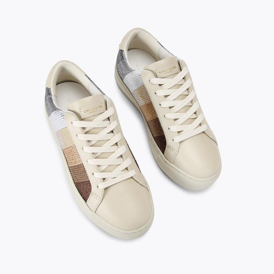 Kerry.G PSA9 63枚 LANEY STRIPE CRYSTAL Neutral Crystal Sneaker by KURT GEIGER